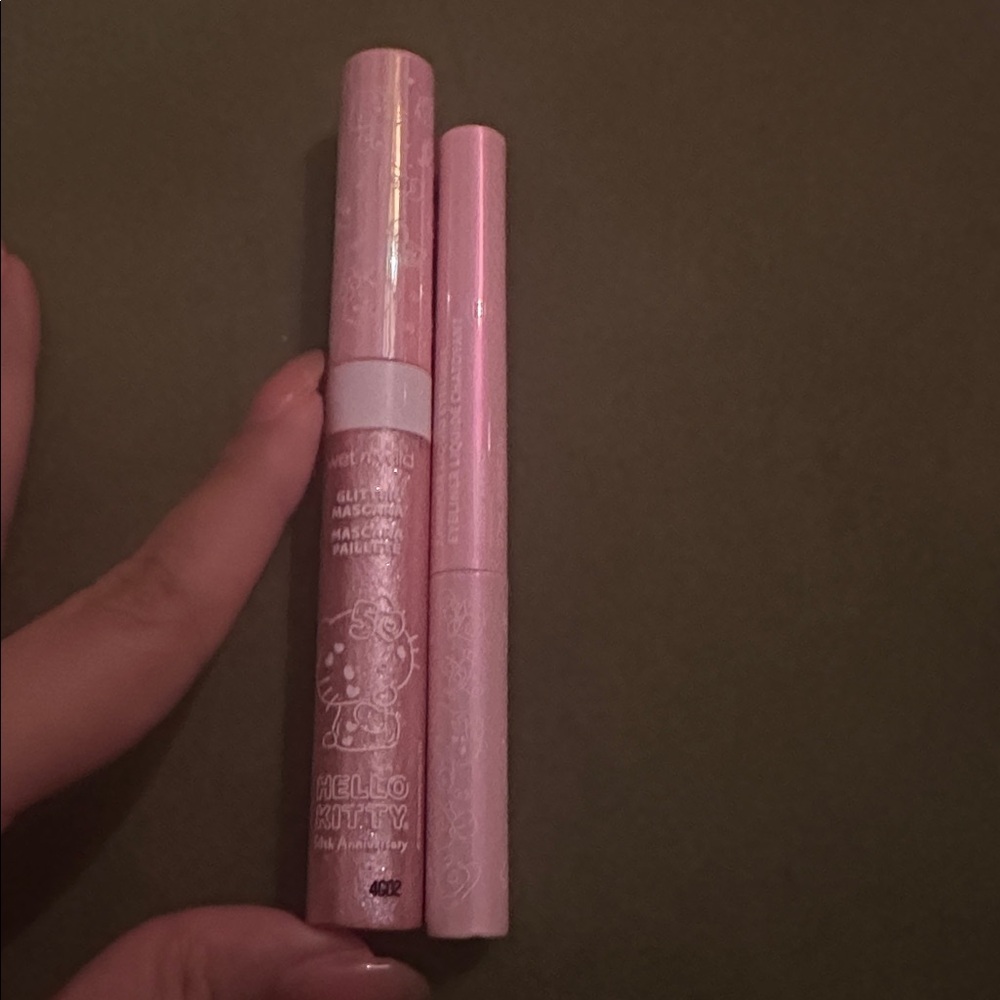 Hello Kitty Pink Mascara and Eyeliner Set wet and wild